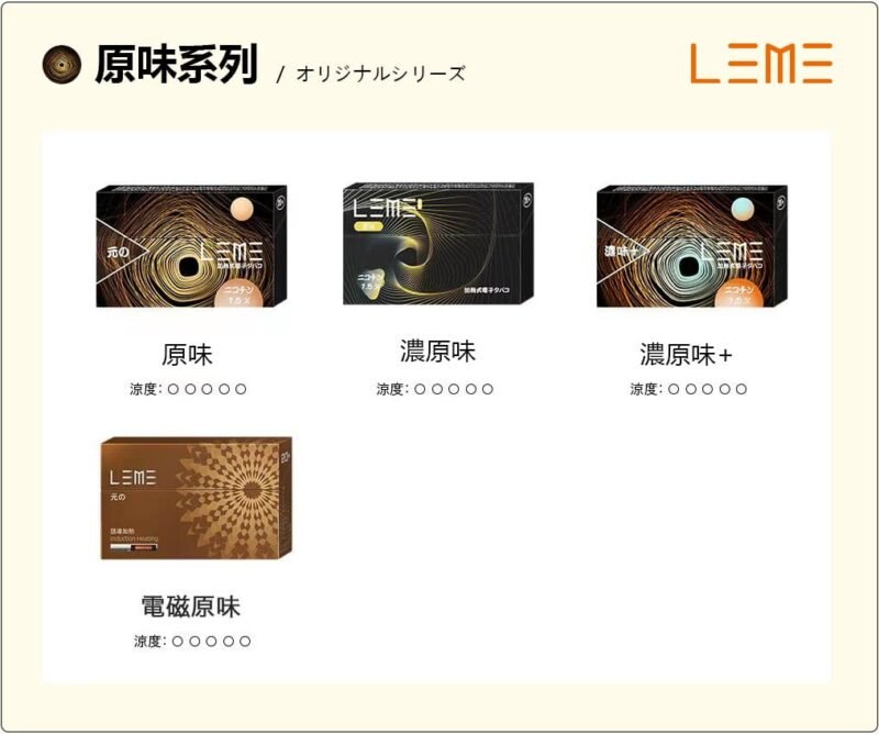 原味系列 日版LEME 樂美 (IQOS通用煙彈)
